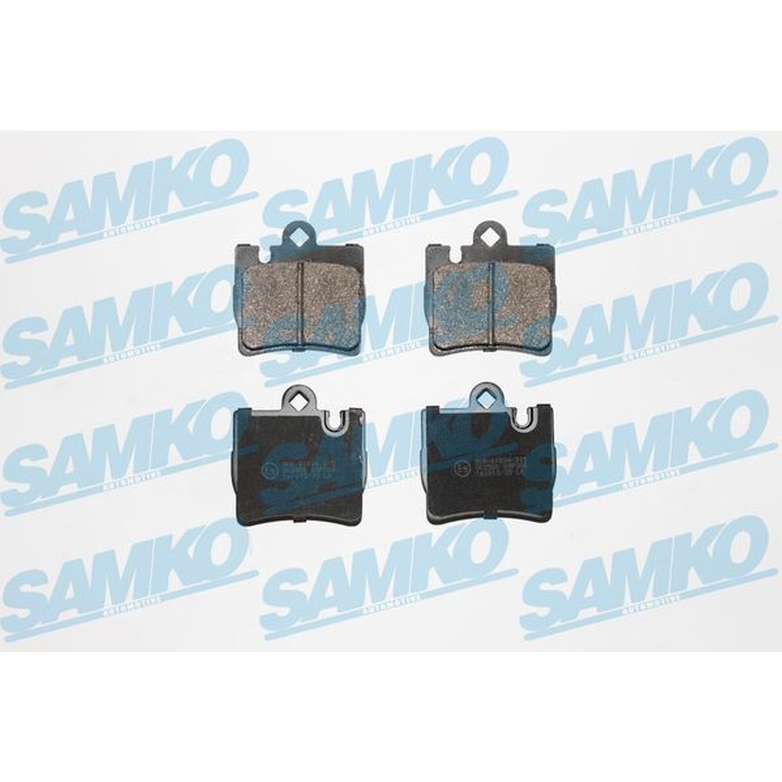 1x ORIGINAL® SAMKO Bremsbelagsatz, Scheibenbremse Hinten für Mercedes-Benz