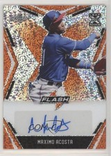 2020 Leaf Flash Orange 10/10 Maximo Acosta #BA-MA2 Auto nd3