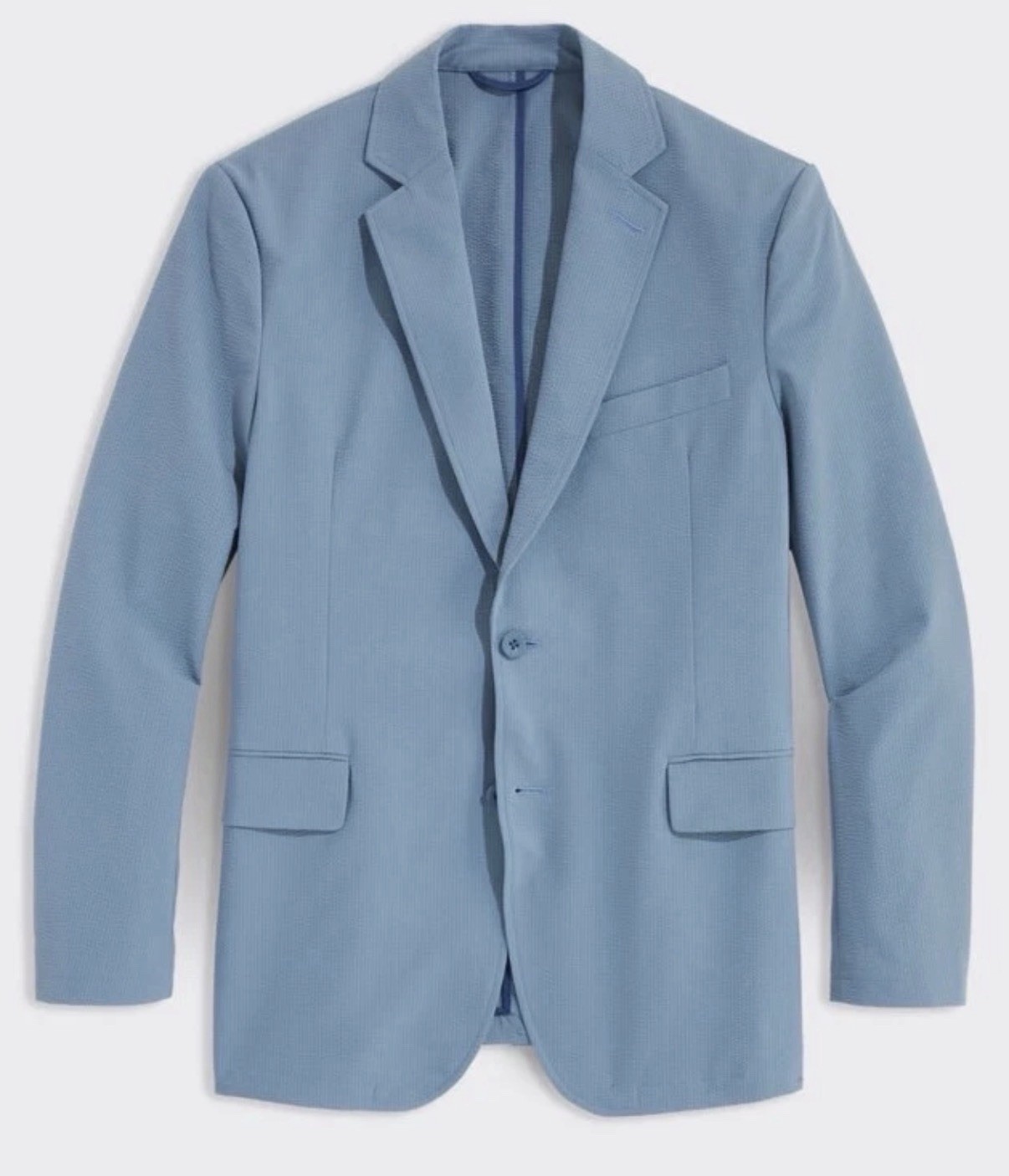 NWT Vineyard Vines On The Go Sport Coat Blue Mirage Seersucker Blazer 38L $425