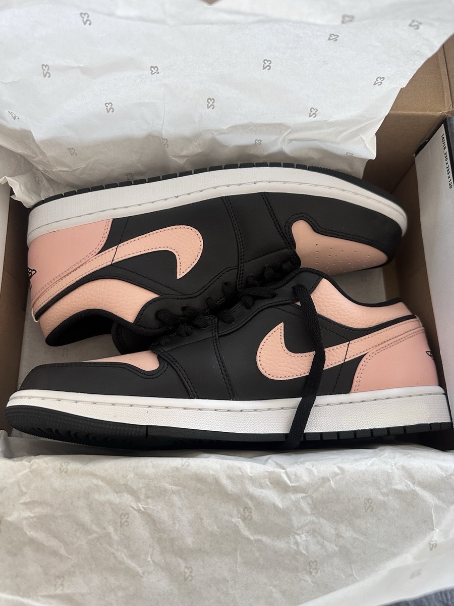 BRAND NEW! Nike Air Jordan 1 Low Crimson Tint Black/Arctic Orange