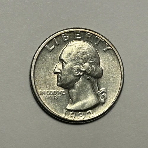 1932 D WASHINGTON QUARTER AU+
