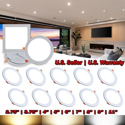 3/4W 6W 9W 12W 15W 18W 20W 25W Dimmable LED Recessed Ceiling Panel Light Fixture
