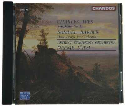Ives - Symphony No. 1/Barber - 3 Essays - Jarvi 100th Release- Chandos - Gold CD
