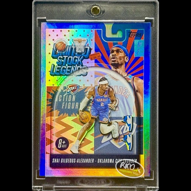 Shai Gilgeous-alexander Blue Refractor SP Thunder Mvp Mint