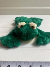 Russ Berrie Fleegle Frog Green Vintage Plush Stuffed Animal Toy VTG