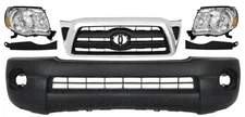Front Bumper Cover Fascia & Grille Assembly Kit For 2005-2011 Toyota Tacoma