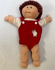 1982 Cabbage Patch Kids Boy Doll Xavier Roberts Signed Coleco Brown Eyes