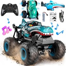 Monster Truck Toys - Remote Control Monster Trucks with Light  Music, Dinosa...