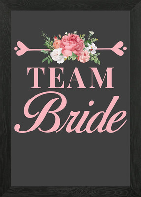 Team Bride Framed Wall Art Poster Canvas Print Picture