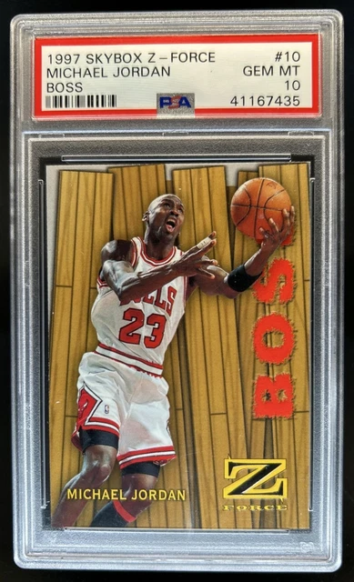 1997-98 Skybox Z-Force Michael Jordan Boss #10/B Bulls PSA 10