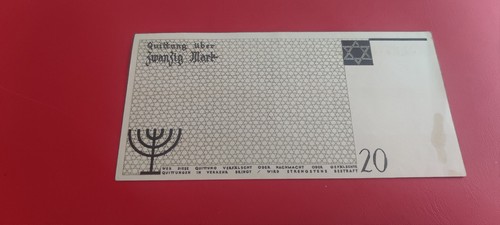 *Litzmannstadt (Getto Łódz) 20 Mark 1940 Banknote * Toll Erhalten (Alb.3) - Picture 2 of 4