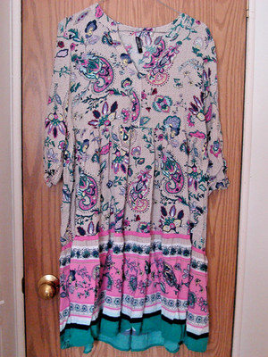 Laura Torelli Collection Mulitcolor Womens Dress Size S