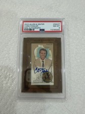 Chris Fowler 2023 Topps Allen & Ginter Mini Framed Autograph MA-CF Auto PSA 8
