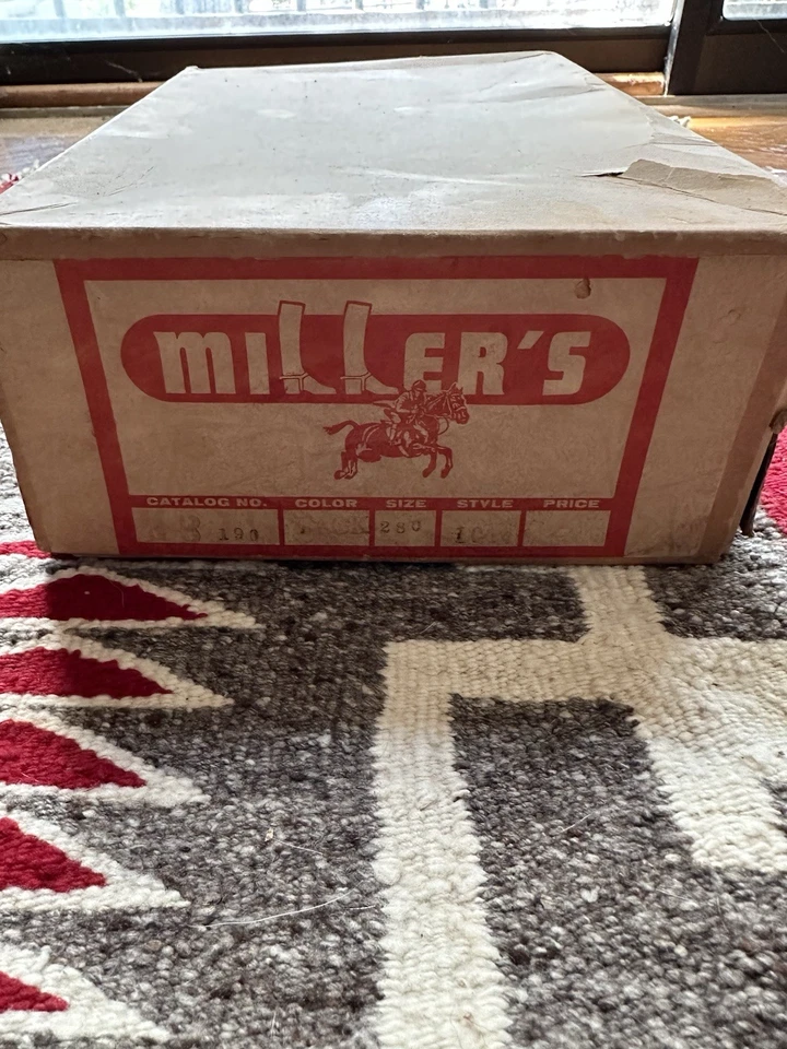 Botas de montar ecuestres Miller's negras vintage con correa talla 8 Foto 3 de 4