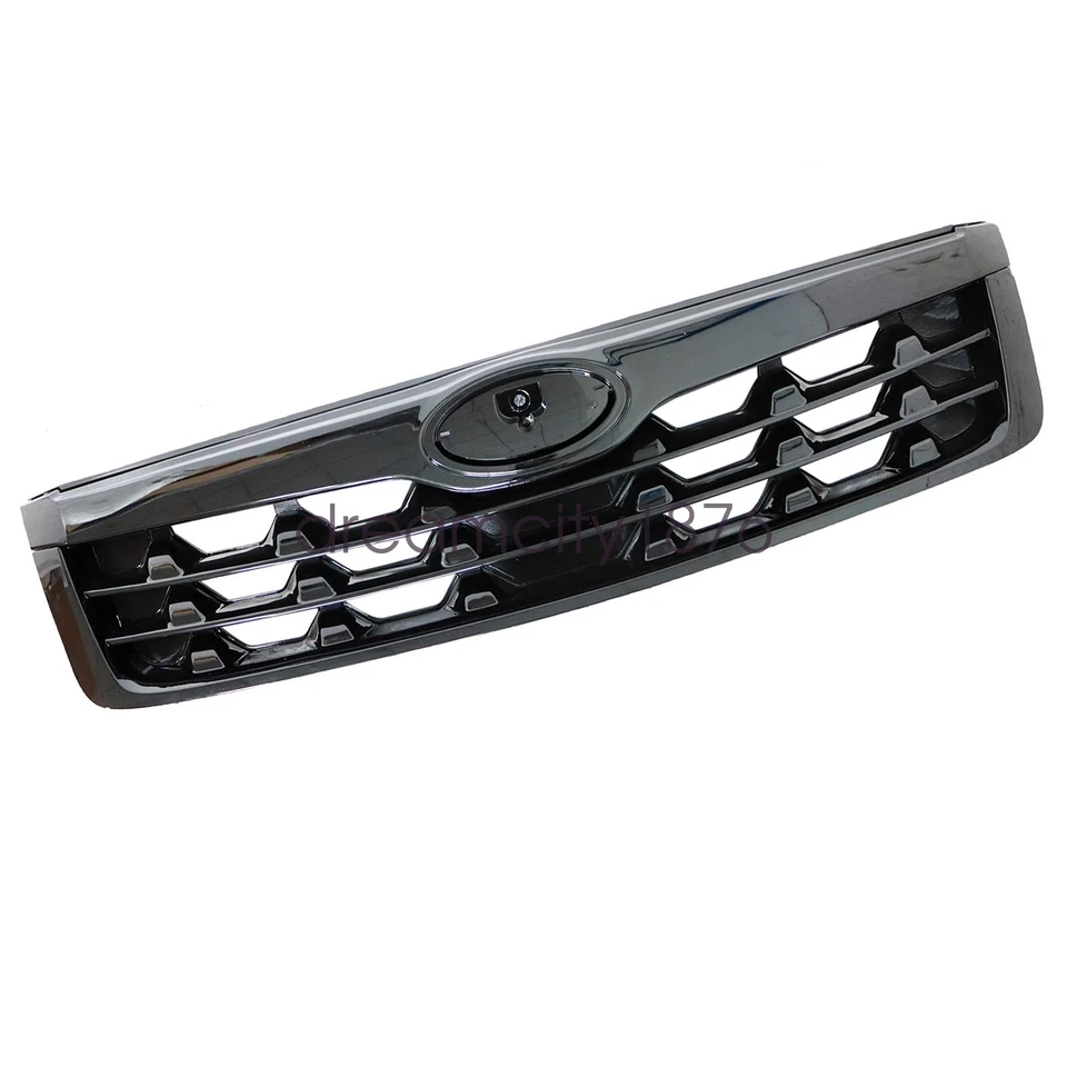 Parrilla superior parachoques delantero negro brillante Fit Subaru Forester 2009-2013 Foto 3 de 4