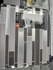 Smart Tiles Milano Fabrini Peel and Stick Pack of 4 SM1050-4 Milano Argentoo