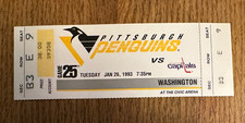 1/26/1993 Penguins  full season ticket Kevin Stevens Hat Trick