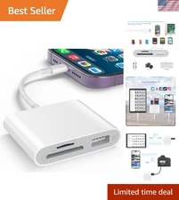 High-Speed USB 3.0 iPhone Card Reader – Effortless Photo & Video Transfer