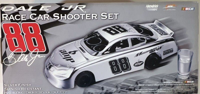 Hendrick Motorsports Race Car Shooter Set Crystal Silver Tarnish Resistant 6pcs