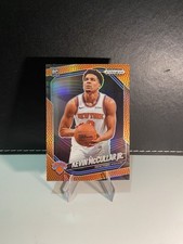 Kevin McCullar Jr. 2024-25 Panini Prizm Black #246 Basketball/225 Rookie Knick
