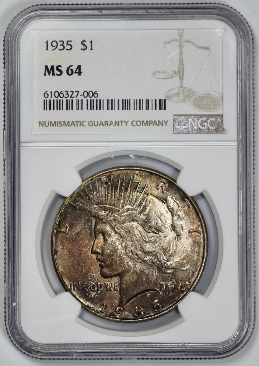 Silver 1935 Year Peace Dollars (1921-1935) for sale | eBay