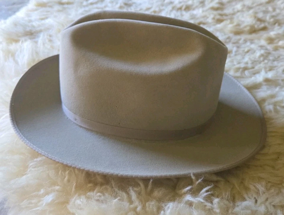 Sombrero de Vaquero Stetson Open Road Fieltro Vintage Años 40 50 Talla 7 1/4 NUEVO Pero *LEER* Foto 4 de 4