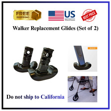 Walker Replacement Glides Set of 2 
