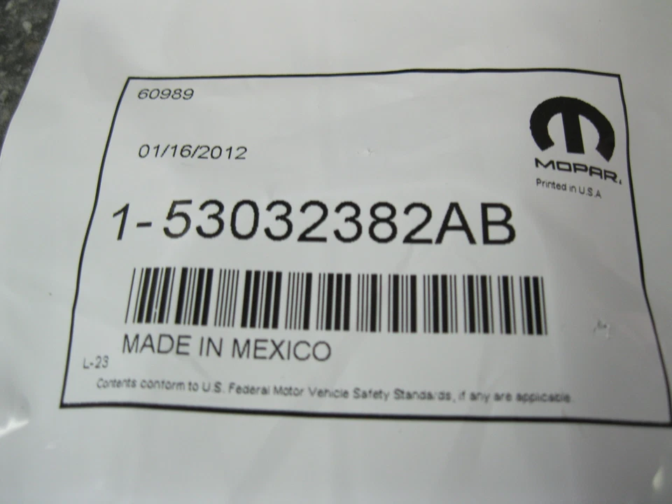 05-08 Chrysler Dodge Ram Jeep 5,7 L 5,7 motores Hemi juntas de admisión Mopar nuevo fabricante de equipos originales Foto 4 de 4