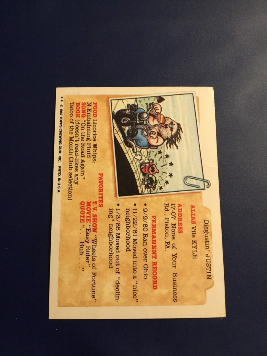 1986 Topps Garbage Pail Kids #267b BRAIDED BRANDY Original Series