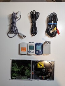 Sega Dreamcast (HKT-3020) - Bundle w/ Controllers, Game, VMUs + More - Tested