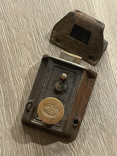 H&T Vaughan Riegelschloss Vintage Original Antik Haustür *Braucht Arbeit* - Bild 1 von 12