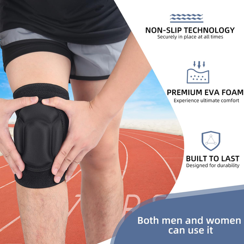 Knee Pads with 18Mm EVA Foam - Anti-Slip & Shock Absorption for Gardening, Const - Picture 3 of 9