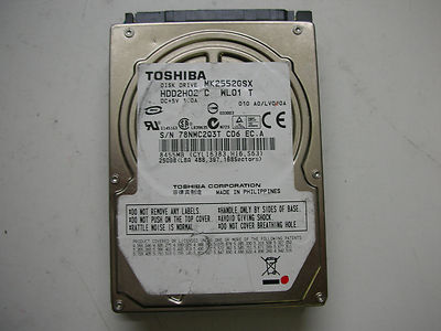 Toshiba MK2552GSX 250gb FKN6VB 2.5'' SATA