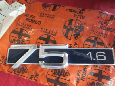 Original Alfa Romeo 75 1.6 lettering / nameplate 60527895 16100790500100 NEW