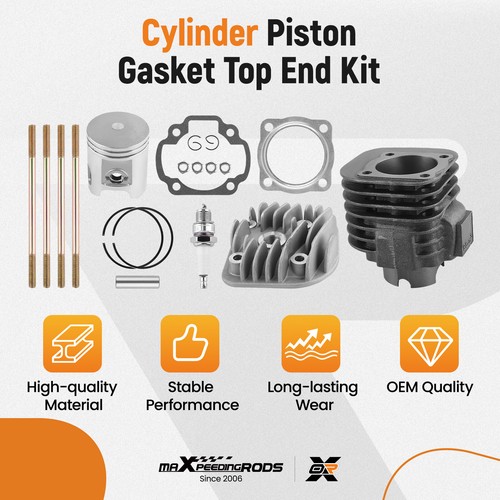 Cylinder Head Piston Gasket Top End Kit for Polaris Predator 90 2003-2006 52mm - Picture 4 of 17