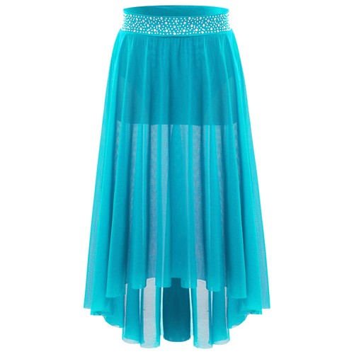 Kids Girls Dancewear Waistband Skirt Dance Outfit Gymnastics Modern Practice - Picture 72 of 93