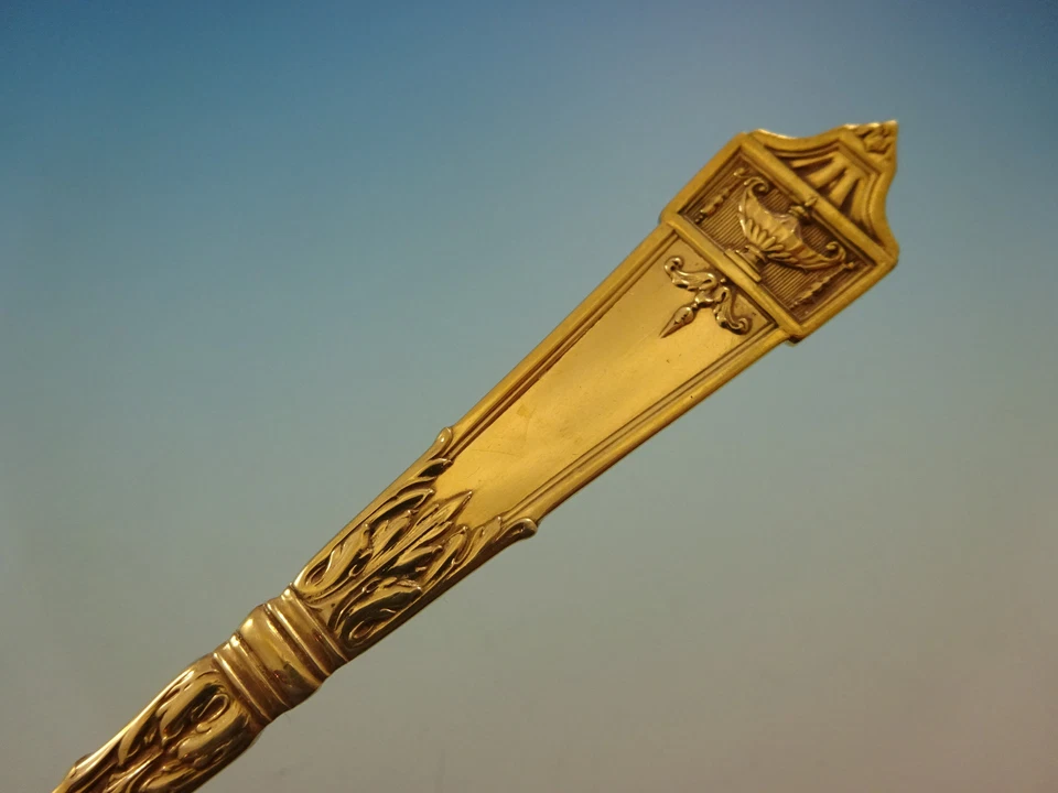 Lansdowne Gold by Gorham Sterling Silver Flatware Service 8 Set Vermeil 32 Pcs - Image 3 of 4