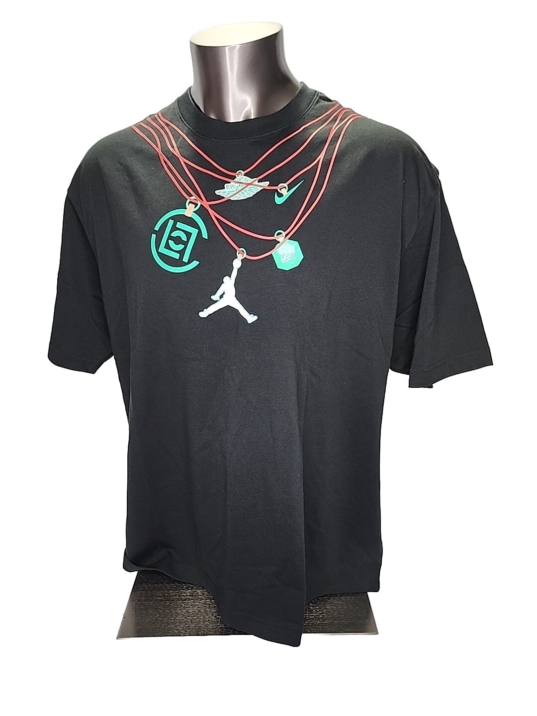 Nike Air Jordan x Clot Black Jade Graphic TShirt DJ9740010 Men's Size