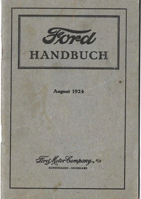 FORD KRAFTWAGEN 1924 Betriebsanleitung Bedienungsvorschriften Handbuch BA VK - Bild 1 von 4