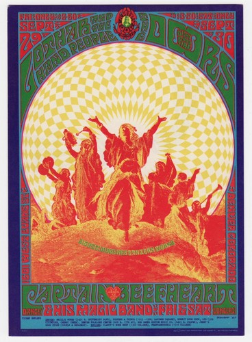 2 Original DOORS Family Dog Concert Postcards FD 50-84 incredible artwork NM!! - Picture 3 of 3