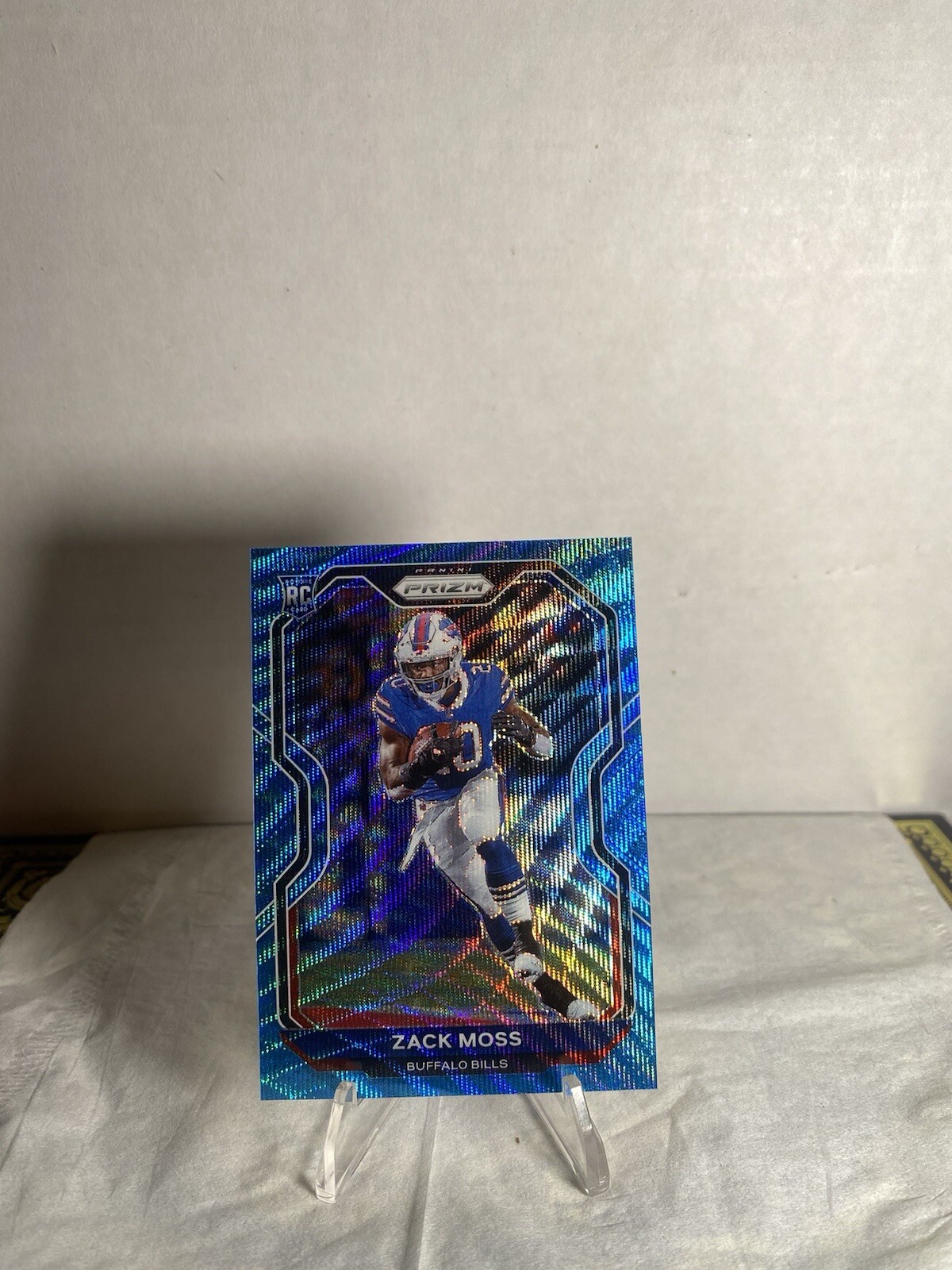 2020 Panini Prizm Rookie Blue Wave Prizm /199 Zack Moss #311 Rookie RC