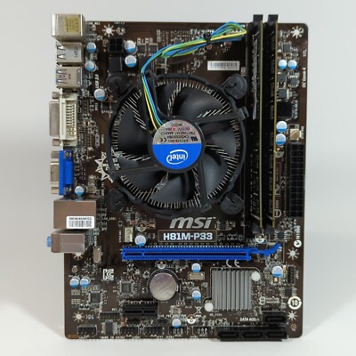 MSI H81M-P33 Intel Core i5 4590 16GB DDR3 LGA1150 Micro-ATX