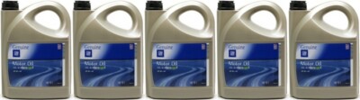 Original Genuine GM Opel 5W-30 dexos1 gen2 Longlife Motoröl 5x 5 = 25 Liter
