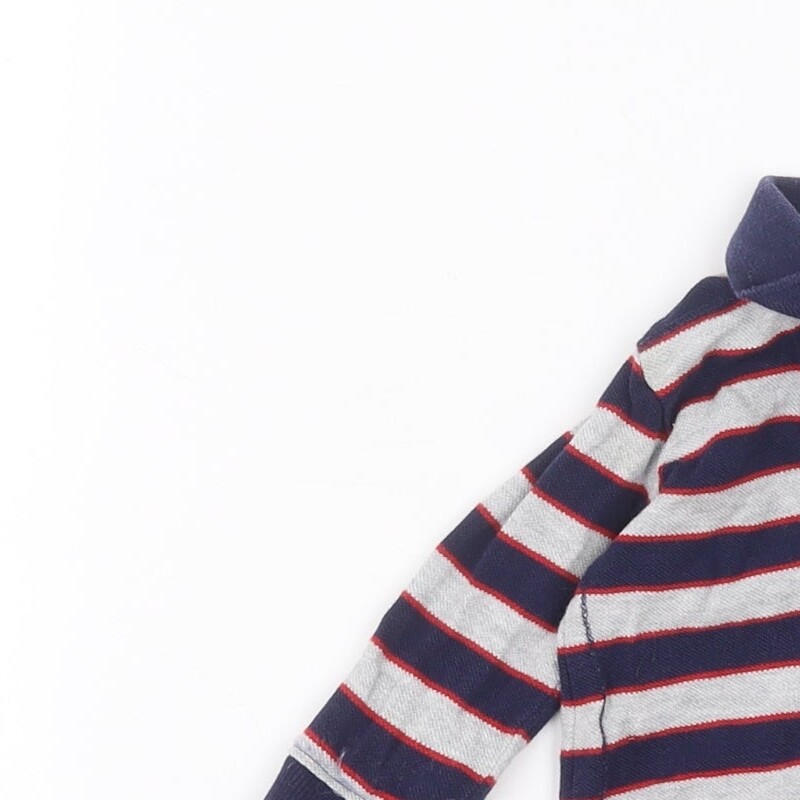 George Baby Grey Cotton Blend Polo Size 3-6 Months Collared image 6