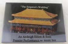 Ardleigh Elliott & Sons Music Box Collectibles Button Pin Pinback Emperor's 3"