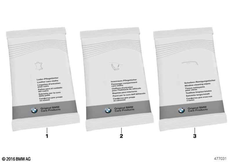 BMW Genuine Interior Care Cloths Car Care Cleaning Accessory 