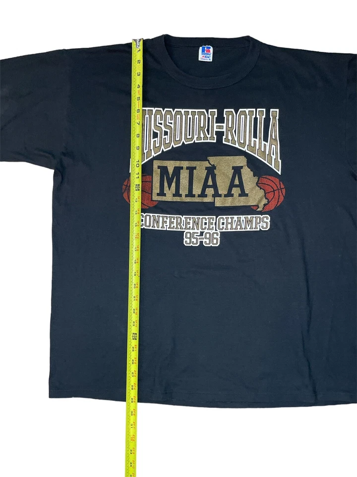 Camiseta De Colección 1995-1996 Missouri-Rolla MIAA Conference Champions Talla XL EE. UU. Foto 4 de 4