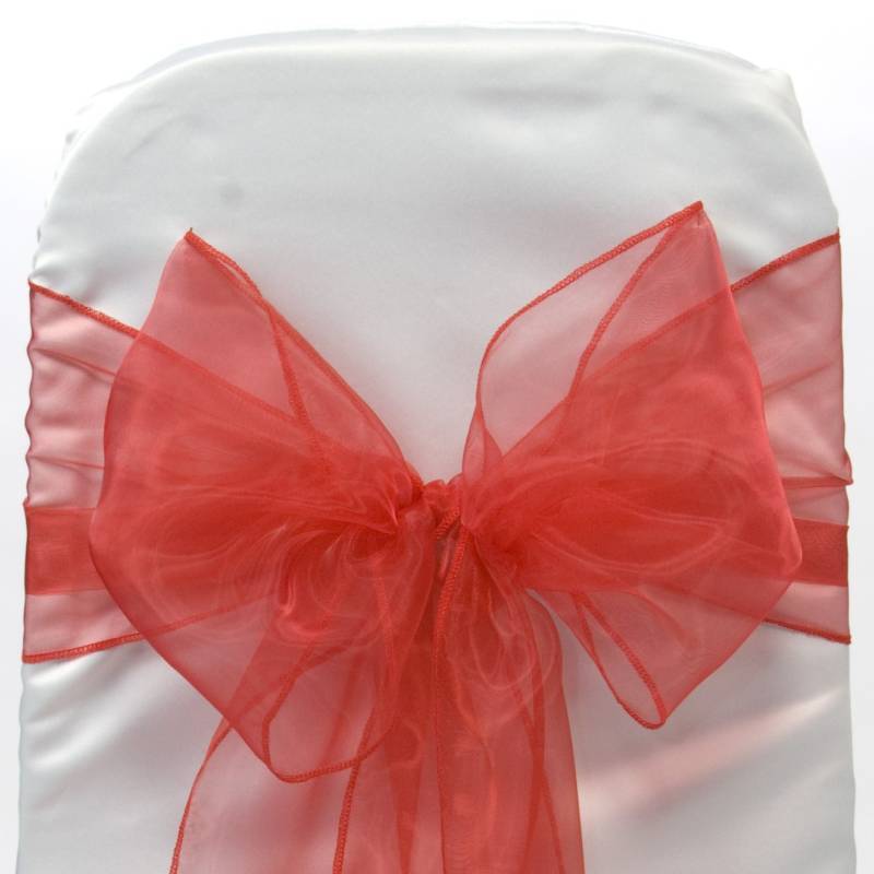25 Fusciacche Per Sedie In Organza Blu Bambino – Nastro Per Matrimoni, Battesimi E Feste (17x280cm)