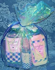 SET OF 3 BATH BODY WORKS GINGHAM SHOWER GEL BODY MIST & LOTION 8 OZ NEW LOT GIFT