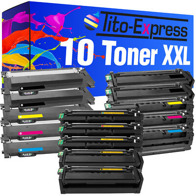 Toner Kartuschen PlatinumSerie 10x für Samsung CLT-404S CLT-406S CLT-504S CLT-50
